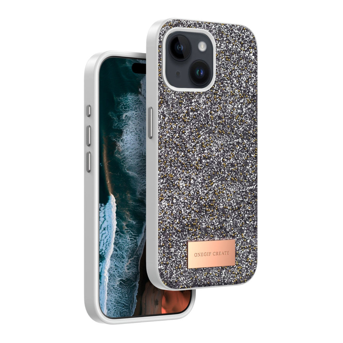 Onegif Apple iPhone 15 Bright Simli Kapak